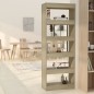 vidaXL Estantería/divisor madera ingeniería roble Sonoma 60x30x166 cm