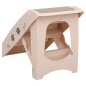 vidaXL Escalera plegable para perros crema 62x40x49,5 cm vidaXL Escalera plegable para perros crema 62x40x49,5 cm