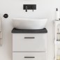 vidaXL Encimera baño madera maciza tratada gris oscuro 40x40x(2-4) cm vidaXL Encimera baño madera maciza tratada gris oscuro 40x40x(2-4) cm