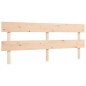 vidaXL Cama para personas mayores con cabecero madera maciza 200x200cm