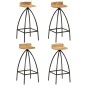 vidaXL Juego de muebles de bar madera maciza mango 5 piezas vidaXL Juego de muebles de bar madera maciza mango 5 piezas