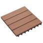 vidaXL Baldosas porche relieve profundo WPC 1 m² marrón claro 11 uds vidaXL Baldosas porche relieve profundo WPC 1 m² marrón claro 11 uds