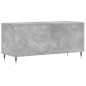 vidaXL Mueble discos madera contrachapada gris hormigón 100x38x48 cm vidaXL Mueble discos madera contrachapada gris hormigón 100x38x48 cm