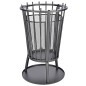 HI Brasero de jardín antichispas negro 40x61 cm HI Brasero de jardín antichispas negro 40x61 cm