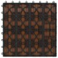 vidaXL Baldosas porche relieve profundo WPC 1 m² marrón claro 11 uds vidaXL Baldosas porche relieve profundo WPC 1 m² marrón claro 11 uds