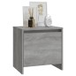 vidaXL Mesitas noche 2 uds madera ingeniería gris Sonoma 45x34x44,5 cm