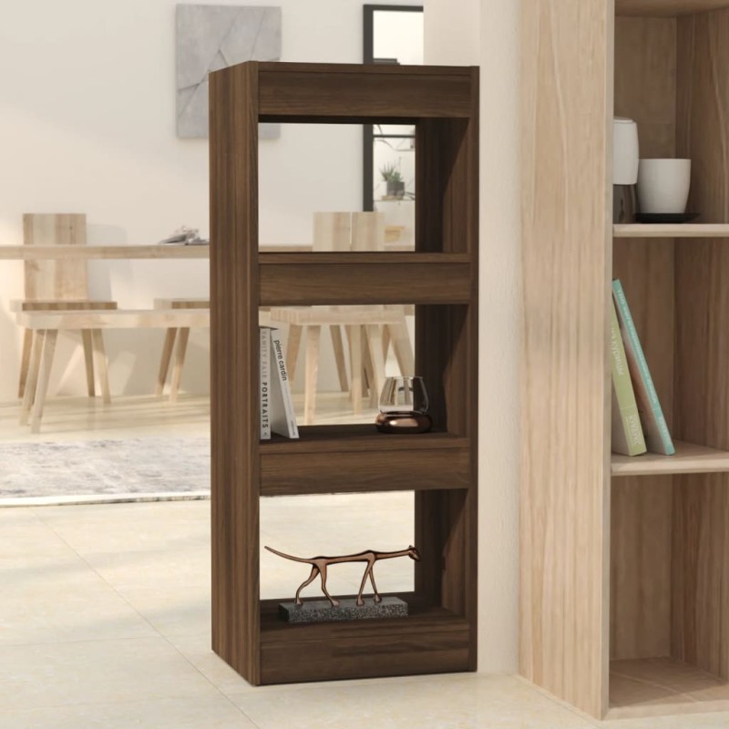 vidaXL Estantería/divisor madera ingeniería marrón roble 40x30x103 cm vidaXL Estantería/divisor madera ingeniería marrón roble 40x30x103 cm