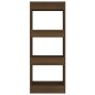 vidaXL Estantería/divisor madera ingeniería marrón roble 40x30x103 cm vidaXL Estantería/divisor madera ingeniería marrón roble 40x30x103 cm