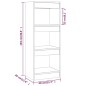 vidaXL Estantería/divisor madera ingeniería marrón roble 40x30x103 cm vidaXL Estantería/divisor madera ingeniería marrón roble 40x30x103 cm