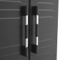 Keter Armario de almacenaje de estantes Garage XL negro plateado 182cm Keter Armario de almacenaje de estantes Garage XL negro plateado 182cm