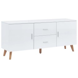 vidaXL Aparador de MDF blanco 160x40x70 cm