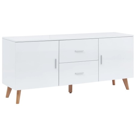 vidaXL Aparador de MDF blanco 160x40x70 cm