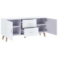 vidaXL Aparador de MDF blanco 160x40x70 cm vidaXL Aparador de MDF blanco 160x40x70 cm