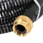 vidaXL Manguera de succión con conectores de latón PVC negro 29 mm 7 m vidaXL Manguera de succión con conectores de latón PVC negro 29 mm 7 m