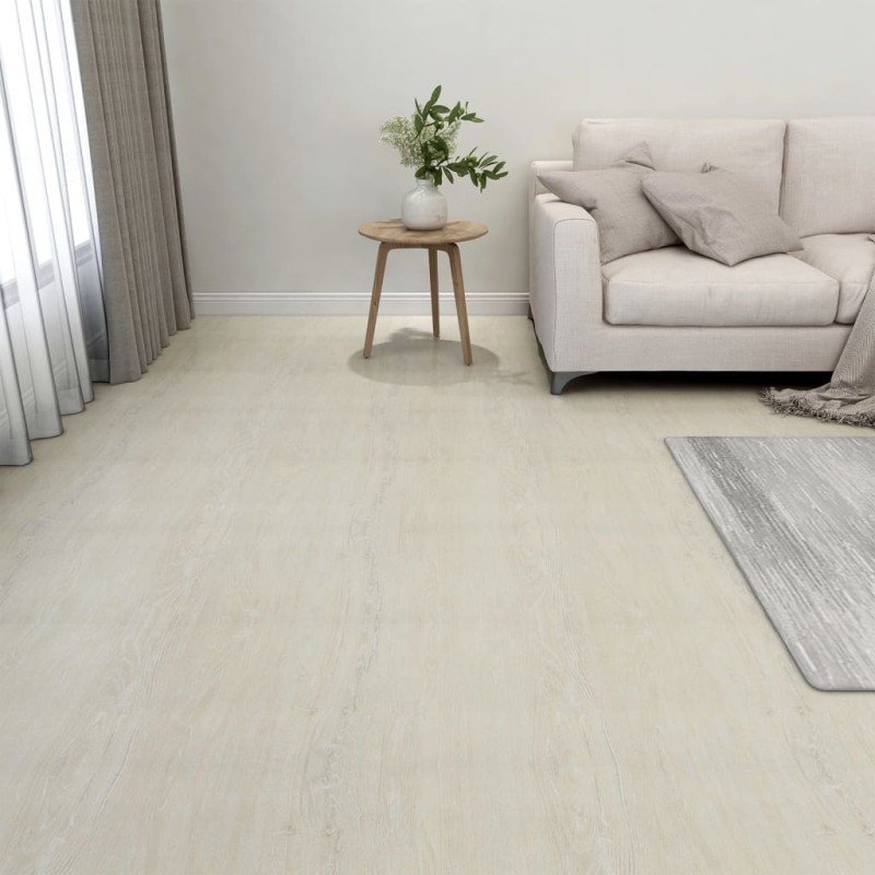 vidaXL Tarimas autoadhesivas 20 unidades PVC 1,86 m² crema vidaXL Tarimas autoadhesivas 20 unidades PVC 1,86 m² crema