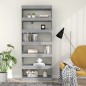 vidaXL Estantería/divisor madera ingeniería gris Sonoma 80x30x198 cm vidaXL Estantería/divisor madera ingeniería gris Sonoma 80x30x198 cm