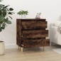 vidaXL Aparador madera contrachapada color roble ahumado 60x35x70 cm vidaXL Aparador madera contrachapada color roble ahumado 60x35x70 cm