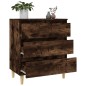 vidaXL Aparador madera contrachapada color roble ahumado 60x35x70 cm vidaXL Aparador madera contrachapada color roble ahumado 60x35x70 cm