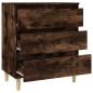 vidaXL Aparador madera contrachapada color roble ahumado 60x35x70 cm vidaXL Aparador madera contrachapada color roble ahumado 60x35x70 cm