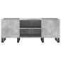 vidaXL Mueble discos madera contrachapada gris hormigón 121x38x48 cm vidaXL Mueble discos madera contrachapada gris hormigón 121x38x48 cm