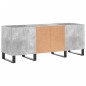 vidaXL Mueble discos madera contrachapada gris hormigón 121x38x48 cm vidaXL Mueble discos madera contrachapada gris hormigón 121x38x48 cm