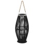 vidaXL Portavelas colgante bambú negro 60 cm vidaXL Portavelas colgante bambú negro 60 cm