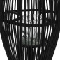 vidaXL Portavelas colgante bambú negro 60 cm vidaXL Portavelas colgante bambú negro 60 cm