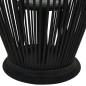vidaXL Portavelas colgante bambú negro 60 cm vidaXL Portavelas colgante bambú negro 60 cm