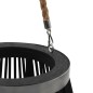 vidaXL Portavelas colgante bambú negro 60 cm vidaXL Portavelas colgante bambú negro 60 cm
