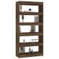 vidaXL Estantería madera contrachapada marrón roble 80x30x166 cm vidaXL Estantería madera contrachapada marrón roble 80x30x166 cm
