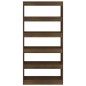 vidaXL Estantería madera contrachapada marrón roble 80x30x166 cm vidaXL Estantería madera contrachapada marrón roble 80x30x166 cm