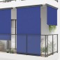 vidaXL Toldo lateral de balcón azul 175x250 cm vidaXL Toldo lateral de balcón azul 175x250 cm