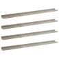 vidaXL Estantes de pared 4 unidades gris hormigón 100x9x3 cm vidaXL Estantes de pared 4 unidades gris hormigón 100x9x3 cm