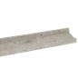 vidaXL Estantes de pared 4 unidades gris hormigón 100x9x3 cm vidaXL Estantes de pared 4 unidades gris hormigón 100x9x3 cm