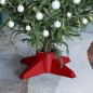 vidaXL Soporte para árbol de Navidad rojo 55,5x55,5x15 cm vidaXL Soporte para árbol de Navidad rojo 55,5x55,5x15 cm