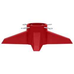 vidaXL Soporte para árbol de Navidad rojo 55,5x55,5x15 cm