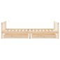 vidaXL Estructura de cama infantil con cajones madera pino 90x190 cm vidaXL Estructura de cama infantil con cajones madera pino 90x190 cm