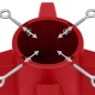 vidaXL Soporte para árbol de Navidad rojo 55,5x55,5x15 cm vidaXL Soporte para árbol de Navidad rojo 55,5x55,5x15 cm
