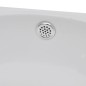 vidaXL Lavabo con hueco de grifo y rebosadero cerámica blanco
