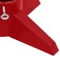 vidaXL Soporte para árbol de Navidad rojo 55,5x55,5x15 cm vidaXL Soporte para árbol de Navidad rojo 55,5x55,5x15 cm
