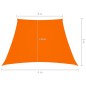 vidaXL Toldo de vela trapezoidal de tela oxford naranja 2/4x3 m vidaXL Toldo de vela trapezoidal de tela oxford naranja 2/4x3 m