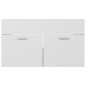 vidaXL Armario para lavabo contrachapada blanco roble 80x38,5x46 cm vidaXL Armario para lavabo contrachapada blanco roble 80x38,5x46 cm