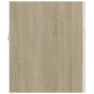 vidaXL Armario para lavabo contrachapada blanco roble 80x38,5x46 cm vidaXL Armario para lavabo contrachapada blanco roble 80x38,5x46 cm