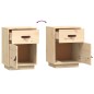 vidaXL Mesita de noche madera maciza de pino 40x34x55 cm vidaXL Mesita de noche madera maciza de pino 40x34x55 cm