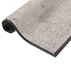 vidaXL Felpudo gris 80x120 cm