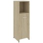vidaXL Juego muebles de baño 3 piezas madera ingeniería roble Sonoma vidaXL Juego muebles de baño 3 piezas madera ingeniería roble Sonoma