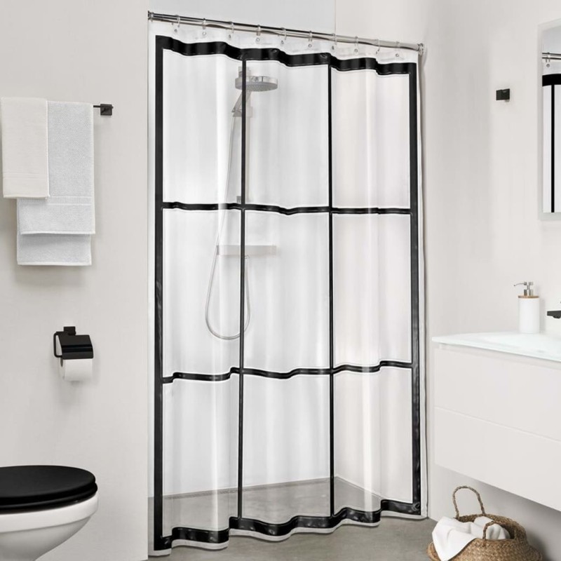 Sealskin Cortina de ducha Brix transparente Sealskin Cortina de ducha Brix transparente
