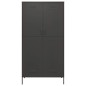 vidaXL Armario de acero gris antracita 90x50x180 cm