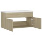 vidaXL Mueble con lavabo madera de ingeniería roble Sonoma vidaXL Mueble con lavabo madera de ingeniería roble Sonoma
