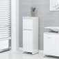 vidaXL Juego de muebles de baño 3 pzas madera ingeniería blanco brillo vidaXL Juego de muebles de baño 3 pzas madera ingeniería blanco brillo